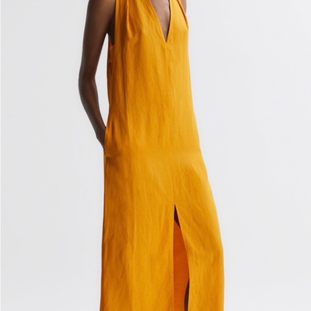 Vibrant Yellow Sleeveless Dress
